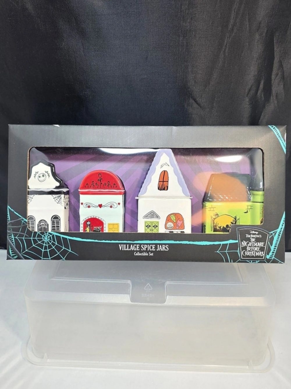 Disney Nightmare Before Christmas Village Spice Jar Set NIB (#2)